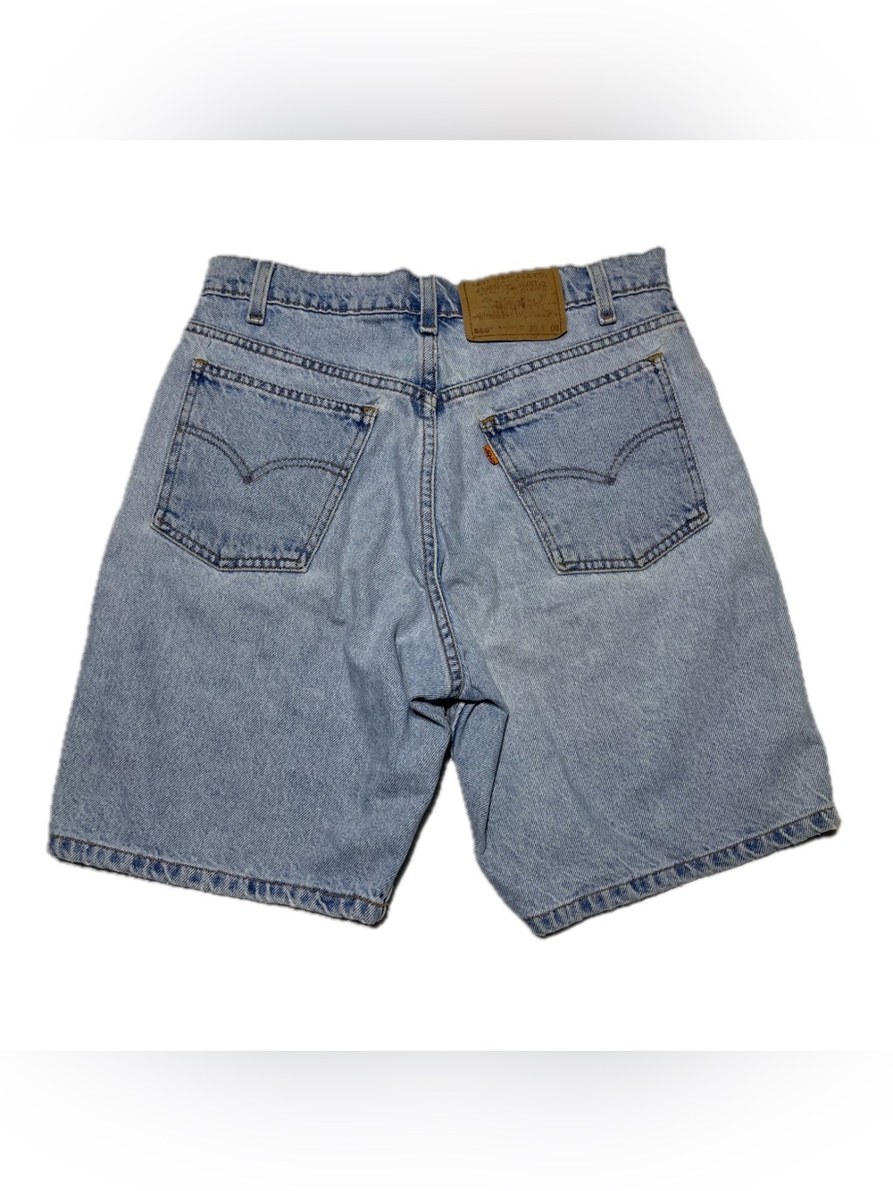 Vintage Levis Shorts Womens 30 Blue Orange Tab 550 Relaxed Denim Jorts